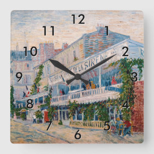 Relógio Quadrado Vincent van Gogh - Restaurante da Sereia