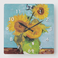 Vincent Van Gogh - Três girassóis em um vaso