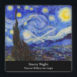 Relógio Quadrado Vincent Willem van Gogh, "Starry Night"<br><div class="desc">私 はGoghが き な 人 好 の た め に こ の 製 品 を em 作 em り em ま em し em た</div>
