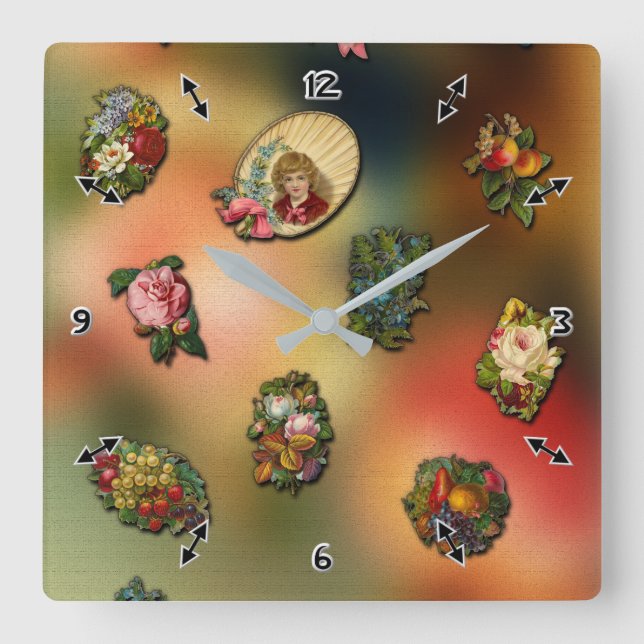 Relógio Quadrado VinClip Wall Clock (Frente)