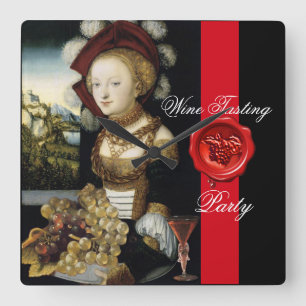 RELÓGIO QUADRADO VINHO-VINHO-VINHO-VINHO-PROVANDO-VINHO-VINHO-VINHO