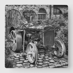 Relógio Quadrado Vintage Fordson Trator, Bredbury Hall
