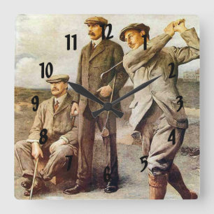 Relógio Quadrado Vintage Golf