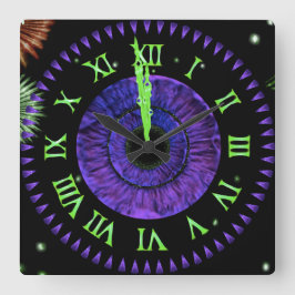 Relógio Quadrado Violet Midnight Clock