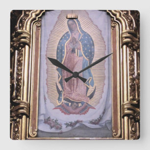 Relógio Quadrado Virgin of Guadalupe