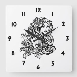 Relógio Quadrado Virgo The Virgin Zodiac