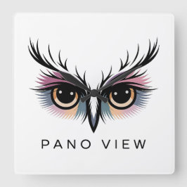 Relógio Quadrado vista de pano