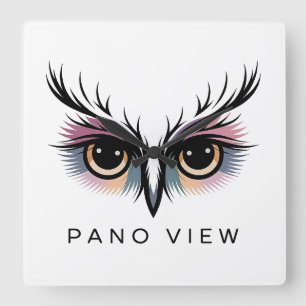 Relógio Quadrado vista de pano