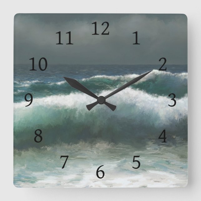 Relógio Quadrado vista marítima 276 (Frente)