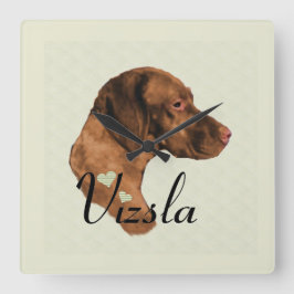 Relógio Quadrado Vizsla Love Gifts