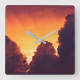 Relógio Quadrado w no tempo