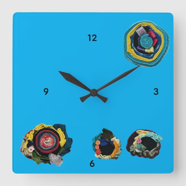 Relógio Quadrado Wall Art & Décor > Clocks (Frente)