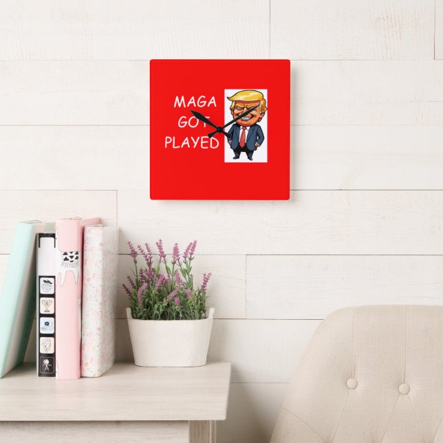 Relógio Quadrado Wall Clock (Sala de leitura)