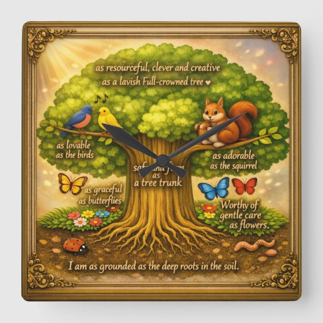 Relógio Quadrado Wall Clock (Frente)