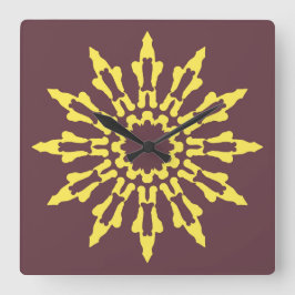 Relógio Quadrado Wall Clock, um elegante design clássico multicolor