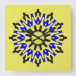 Relógio Quadrado Wall Clock, um elegante design clássico multicolor