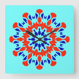 Relógio Quadrado Wall Clock, um elegante design clássico multicolor