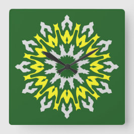 Relógio Quadrado Wall Clock, um elegante design clássico multicolor