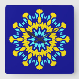 Relógio Quadrado Wall Clock, um elegante design clássico multicolor