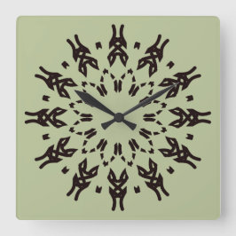 Relógio Quadrado Wall Clock, um elegante design clássico multicolor