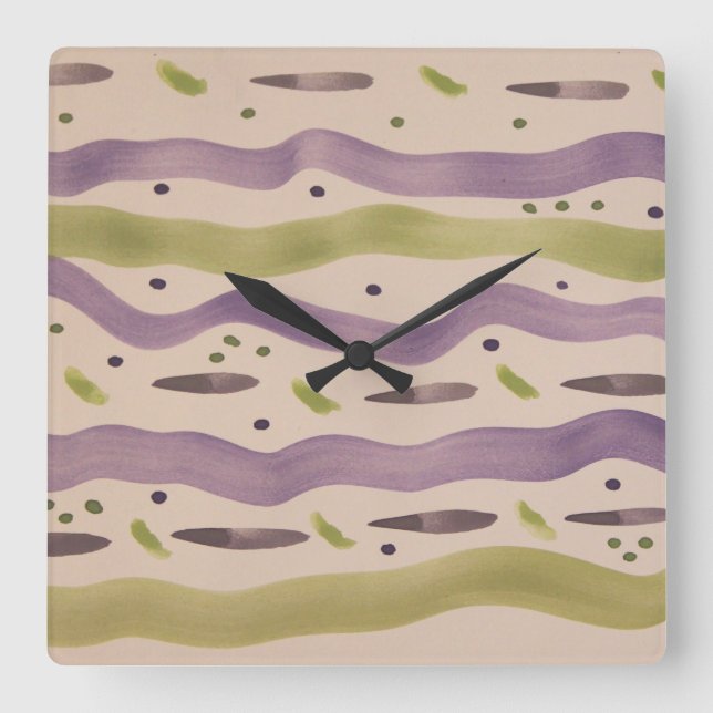 Relógio Quadrado Wall Decor Art (Frente)