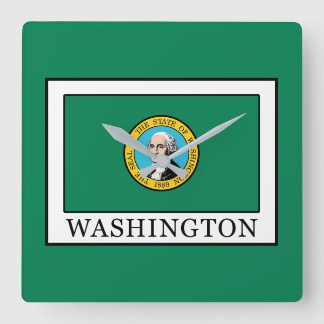 Relógio Quadrado Washington (Frente)