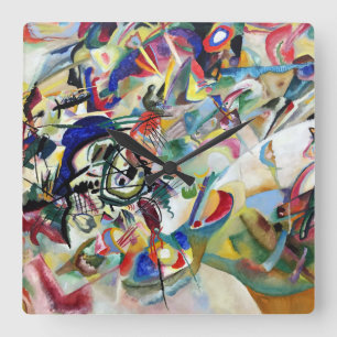 Relógio Quadrado WASSILY KANDINSKY - Composição VII 1913