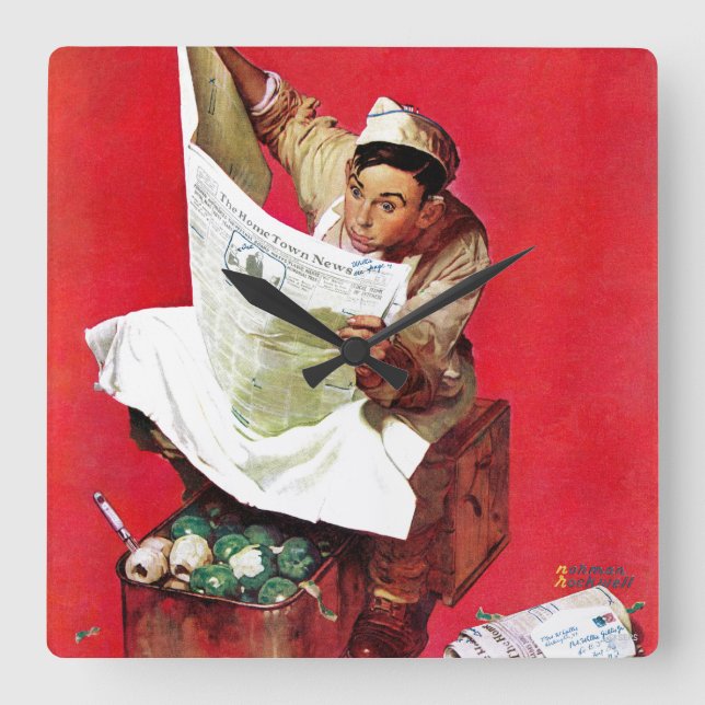 Relógio Quadrado Willie Gillis no K.P. (Frente)