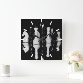 Relógio Quadrado Xadrez