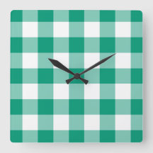 Xadrez Verde Esmeralda E Branco Padrão Gingham