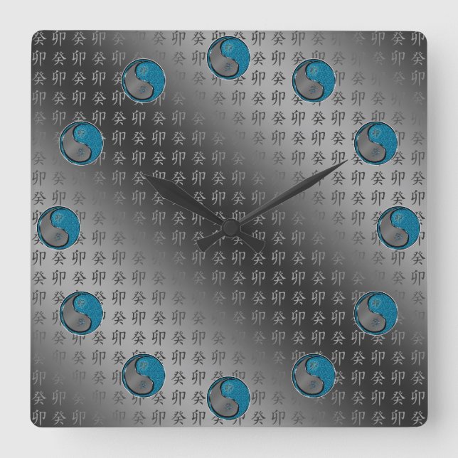 Relógio Quadrado Year of the Water Rabbit (Frente)