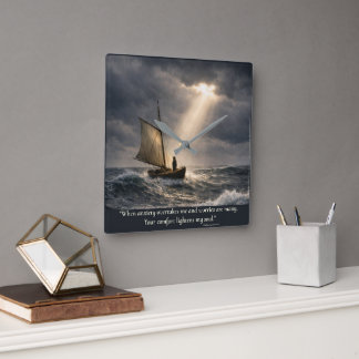 Relógio Quadrado You Comfort My Soul