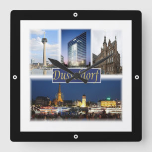 Relógio Quadrado zDE008 DUSSELDORF, Alemanha, Europa,