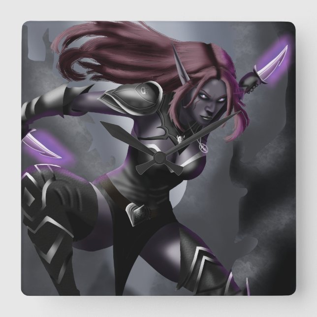 Relógio Quadrado Zendyr em Telogrus (Frente)