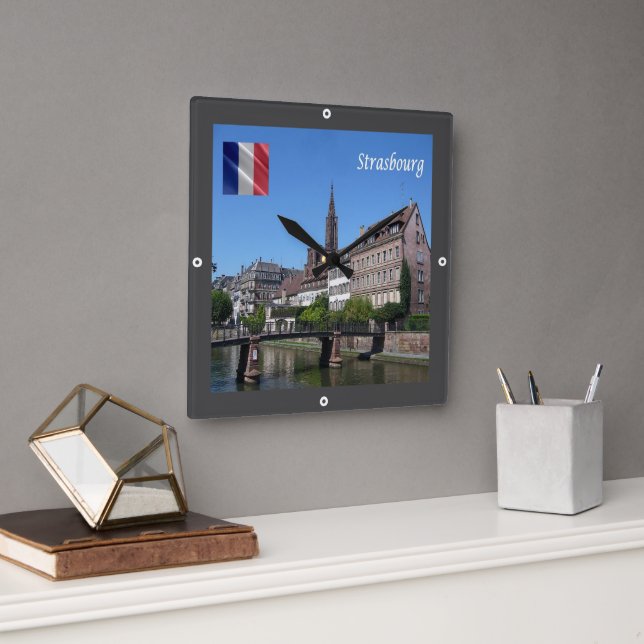 Relógio Quadrado zFR142 STRASBOURG, França (Escritório)