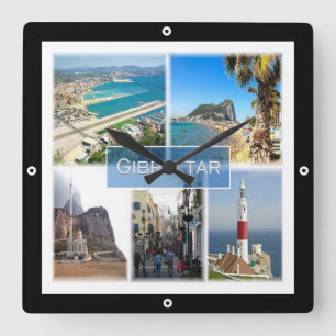 Relógio Quadrado zGI004 GIBRALTAR, Europa