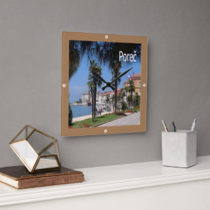 Relógio Quadrado zHR009 POREC, Croácia,