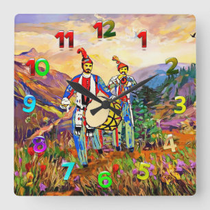 Relógio Quadrado Zourna Dawola Acrylic Wall Clock