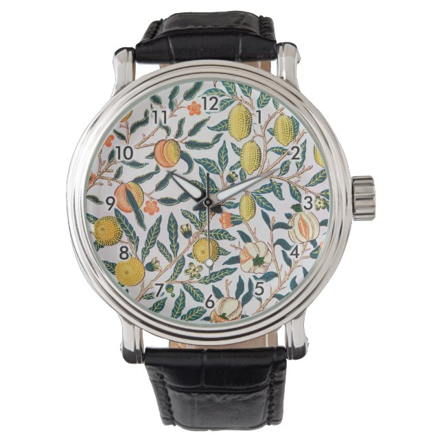 Relógio Quatro Frutas, William Morris (Frente)