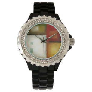 Relógio Quatro Retângulos Coloridos de Chariklia Zarris