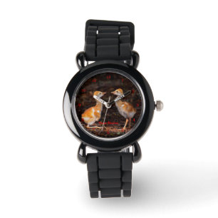 Relógio Quem é maior? Pintinhos de guindaste