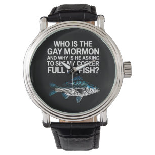 Relógio Quem É O Peixe Gay Mórmon Engraçado Orgulho LGBTQ