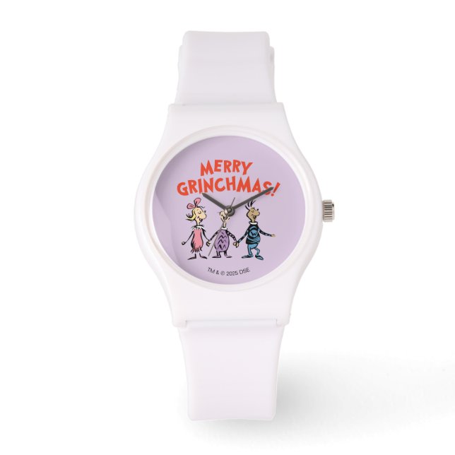 Relógio Quem está de mãos dadas Merry Grinchmas (Frente)