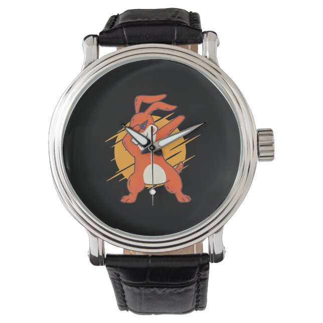 Relógio Rabbit Dabbing (Frente)