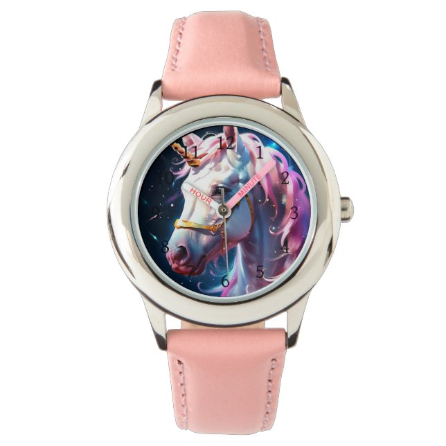 Relógio Rainbow Unicorn (Frente)