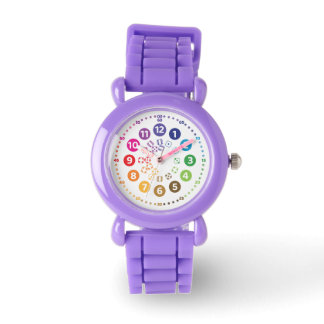 Relógio rainbowatch Lernuhr Schulkinder mit Würfel-Design