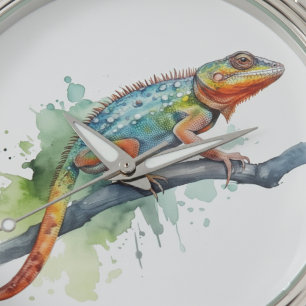 Relógio Ramificação das Cores: Arte de Chameleon