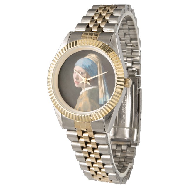 Relógio Rapariga com brinco de pérola (1665) Johannes Verm (Angular)