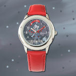 Relógio Rapariga com Red Hearts Garland Watch<br><div class="desc">Um relógio de criança bonito mostrando uma garota segurando uma garland vermelha com seu cachorro ao lado. Personalize-o com o nome da criança usando o campo de nome fornecido. Escolha uma cor ou um estilo diferente que você deseja. © ArianeC Ilustrações — Todos os direitos reservados</div>