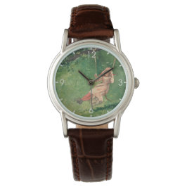 Relógio Rapariga em um Swing (Infância Rural) (Winslow Hom